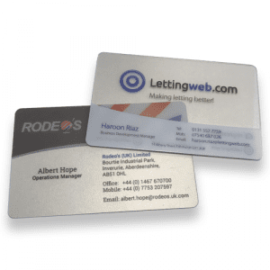 Plastic Transparent Credit Cards - Frosted