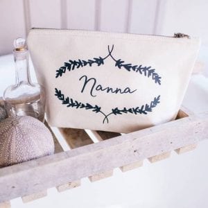 Cream Toiletry & Make Up Bag